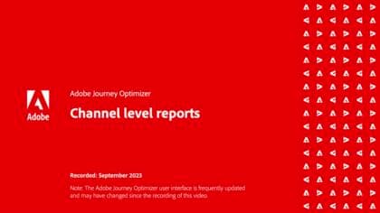 Relatórios no nível do canal