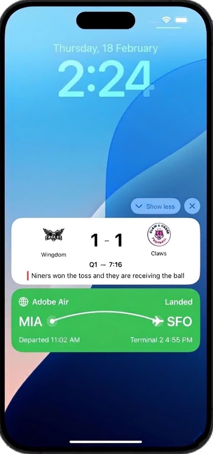 Atividades do iOS Live na Lock Screen e na Dynamic Island