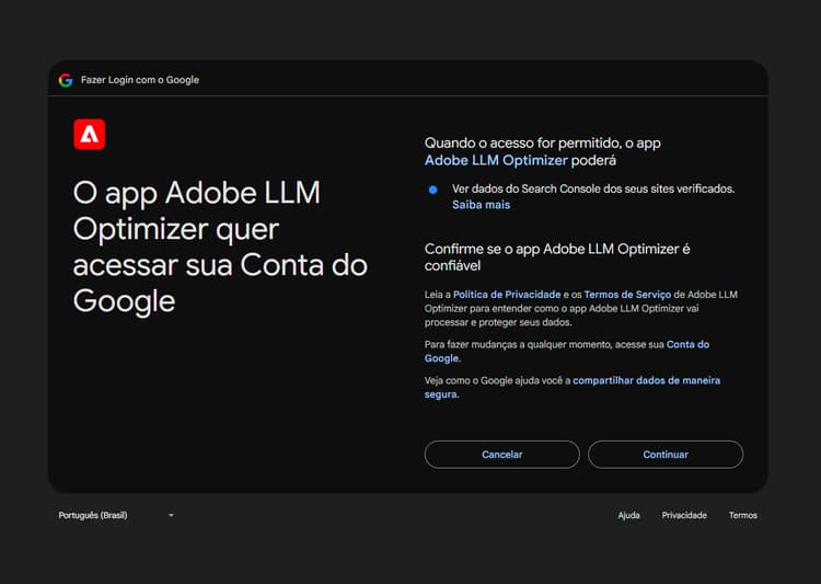 Propriedade do Console