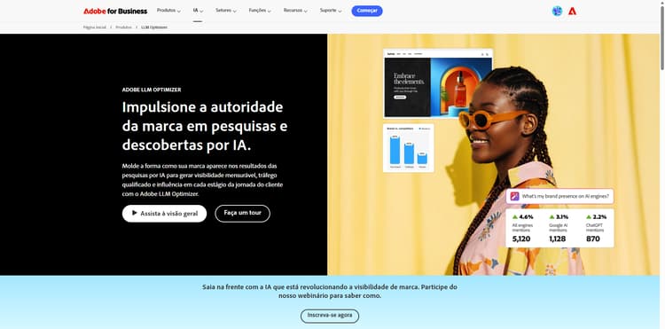 Explore os recursos do Adobe LLM Optimizer