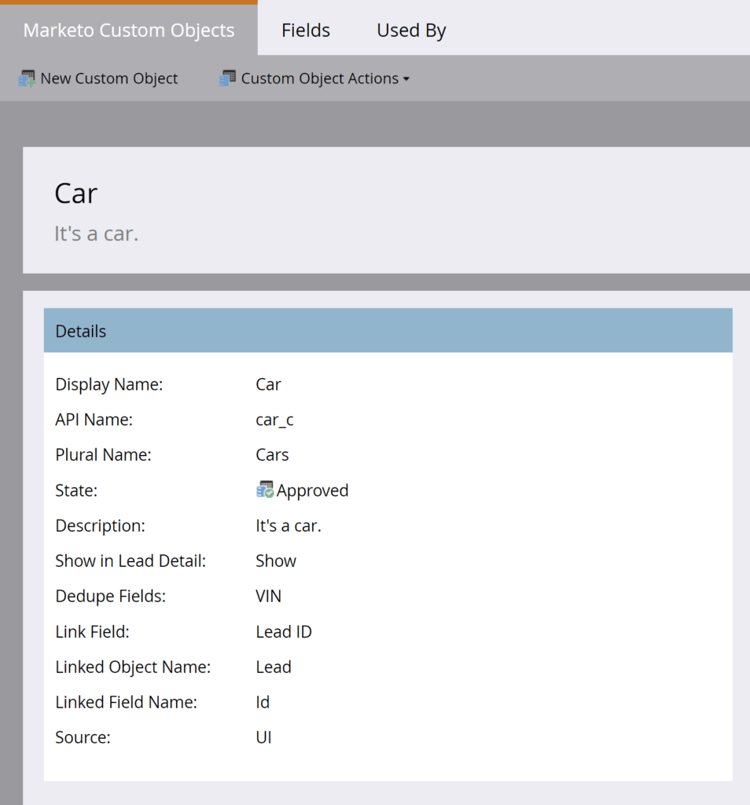 Objeto personalizado