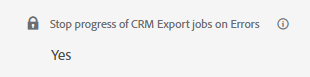 Pausar em Erros de Exportação