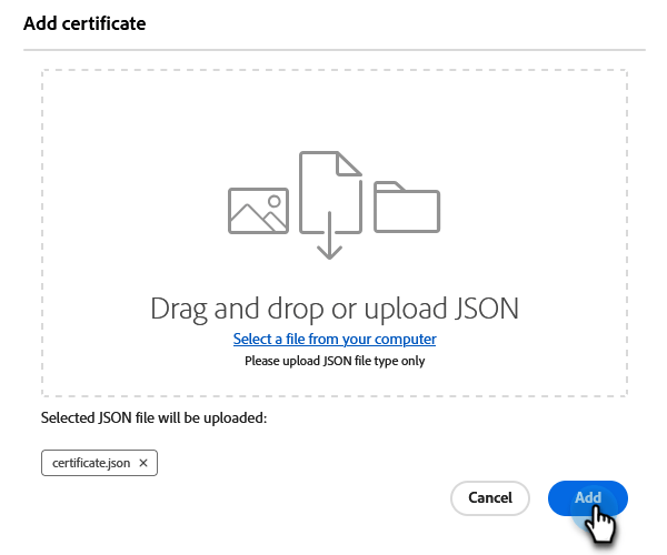 Localize o certificado no computador