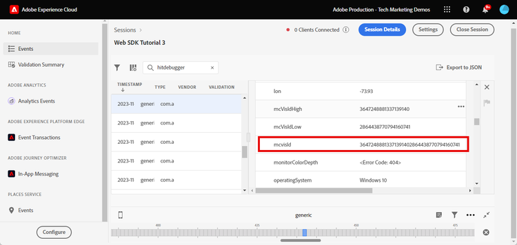 Validação da ID do Experience Cloud com o Assurance