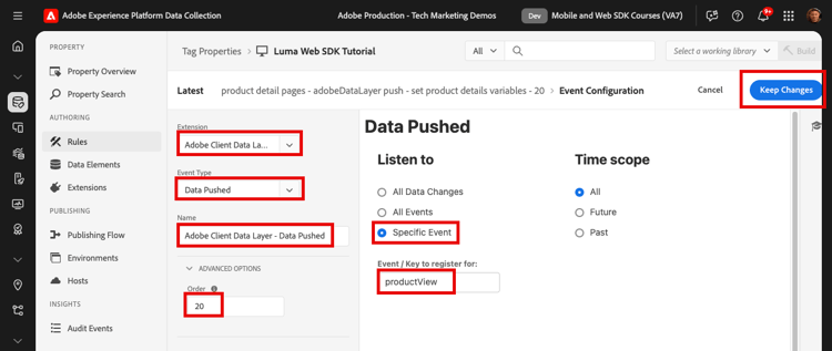 Regras XDM do Analytics