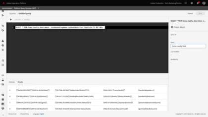Interface do usuário do serviço de consulta