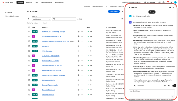 Assistente de IA com resposta