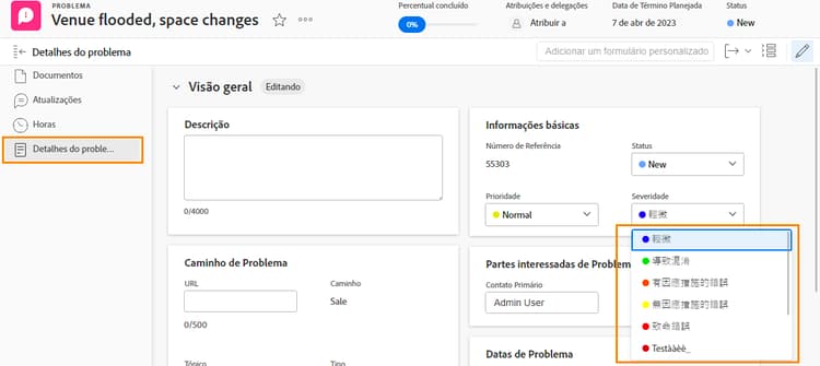 Severidade na janela