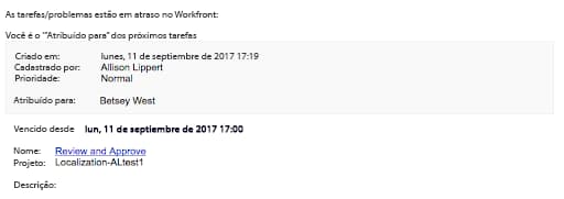 Lembrete Automático mensagem de email