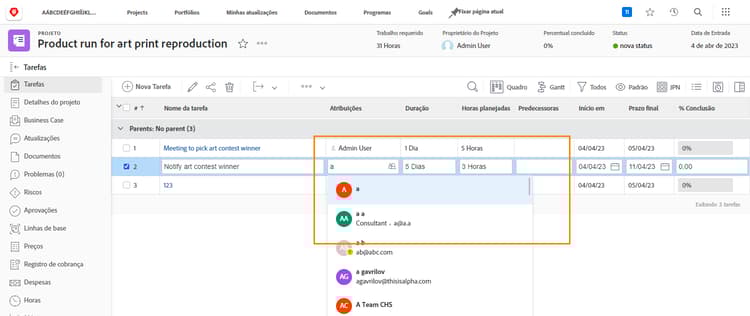 usuário esmaecido para pto