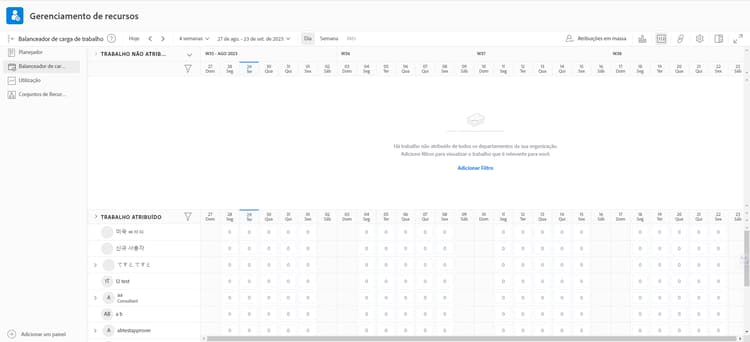 área não atribuída