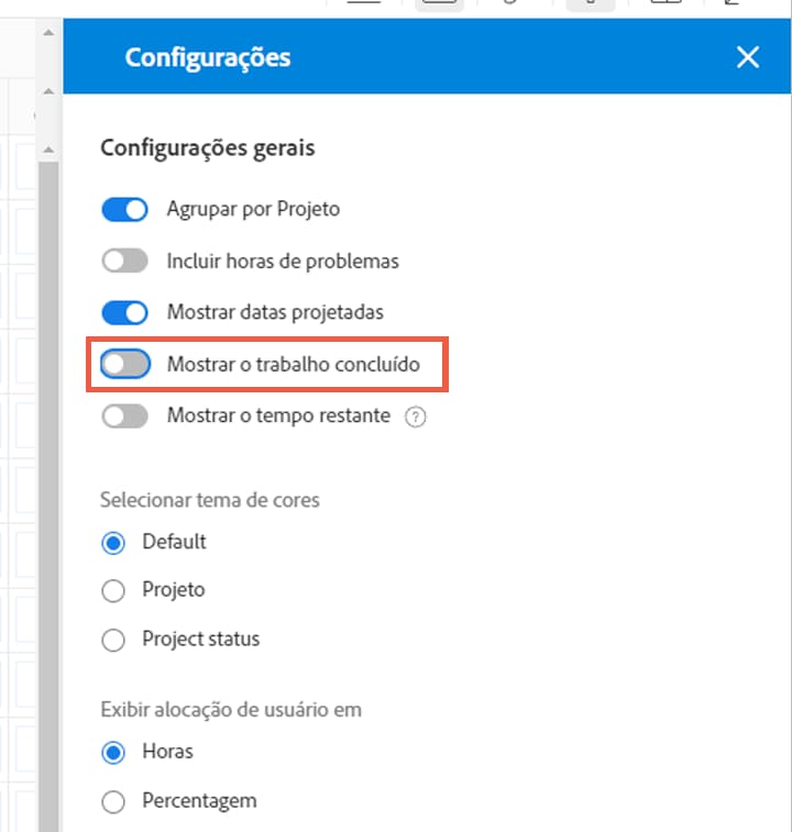 mostrar o trabalho concluído