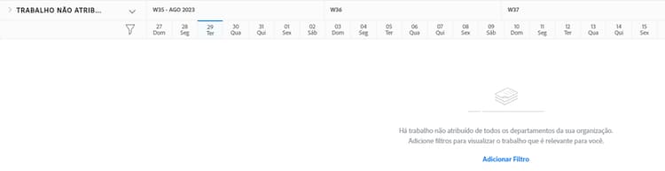 área de trabalho não atribuído