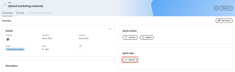 Adicionar link