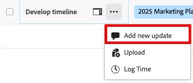 Adicionar nova atualização