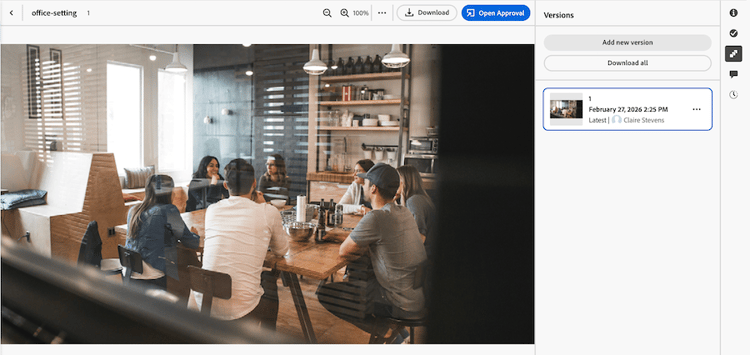 Versões de resumo de documentos na nova experiência de documentos