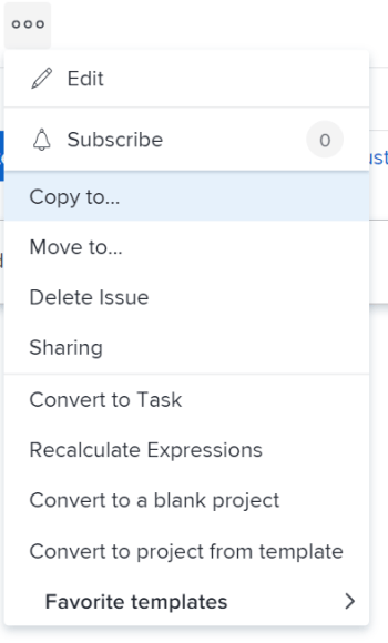Copiar no nível do problema
