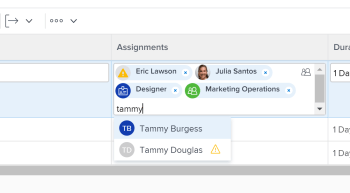 Atualizações de atribuições