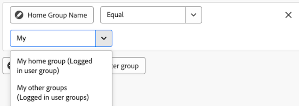 Atributo de nome do grupo