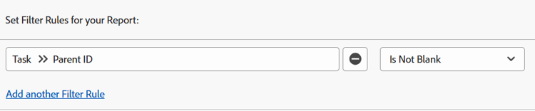 A ID do pai não está em branco