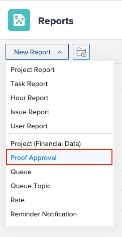 Relatório de aprovação de prova