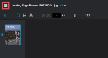 Menu do visualizador de provas