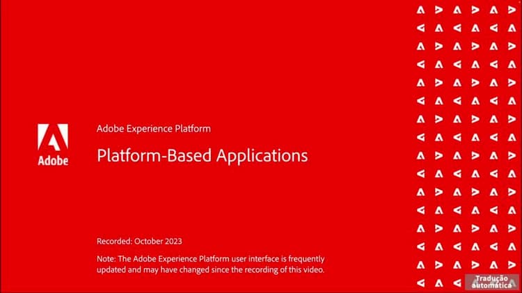 Aplicativos criados no Adobe Experience Platform