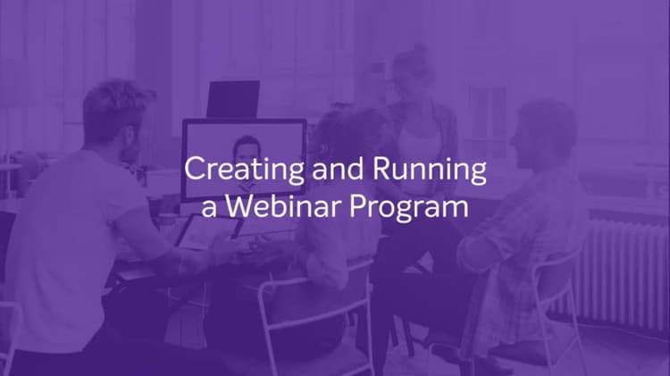 Criar e executar um programa de webinário