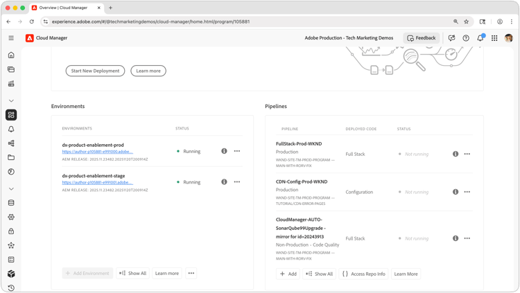 Captura de tela de Criar uma configuração da nuvem do Dynamic Media no autor do AEM