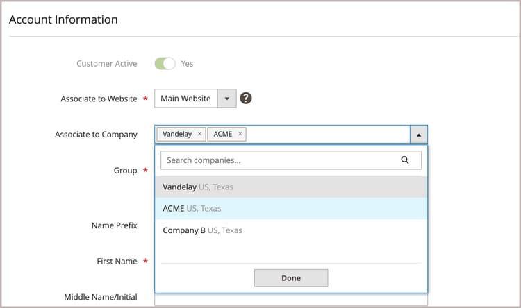 Associera med företag