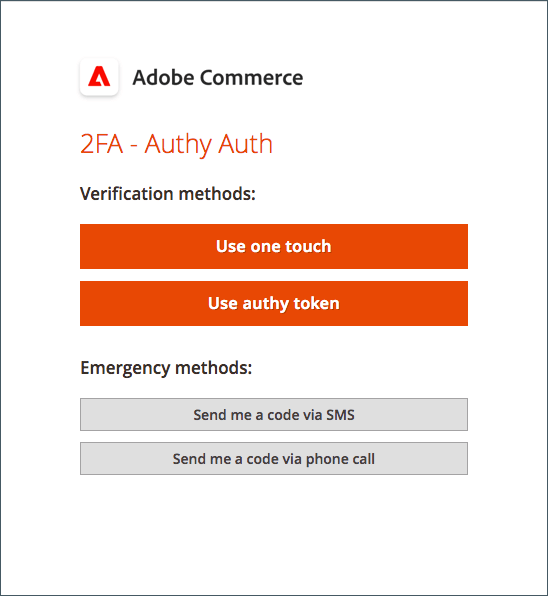 Authy - inloggning