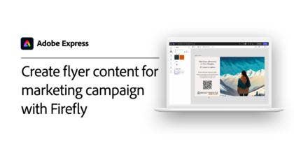 Skapa flygblad för marknadsföringskampanjer med Firefly