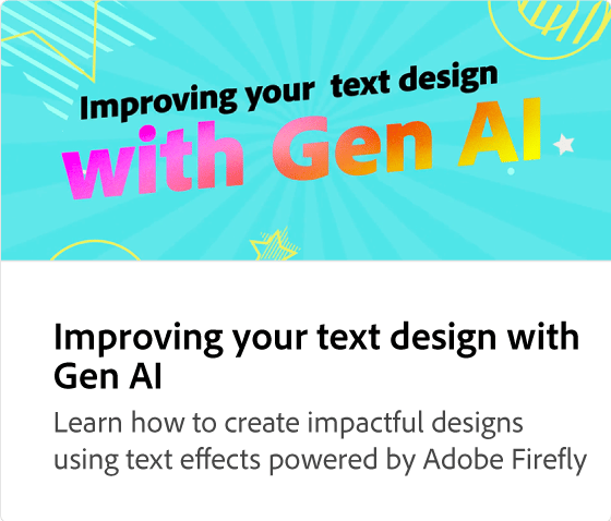 Förbättra din textdesign med Gen AI