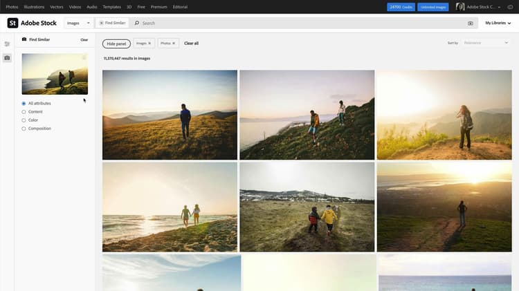 Hitta de bästa resurserna snabbare med Adobe Stock