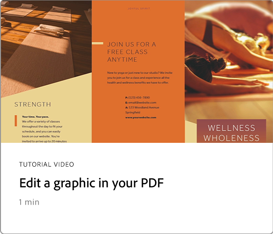 Redigera en bild i din PDF