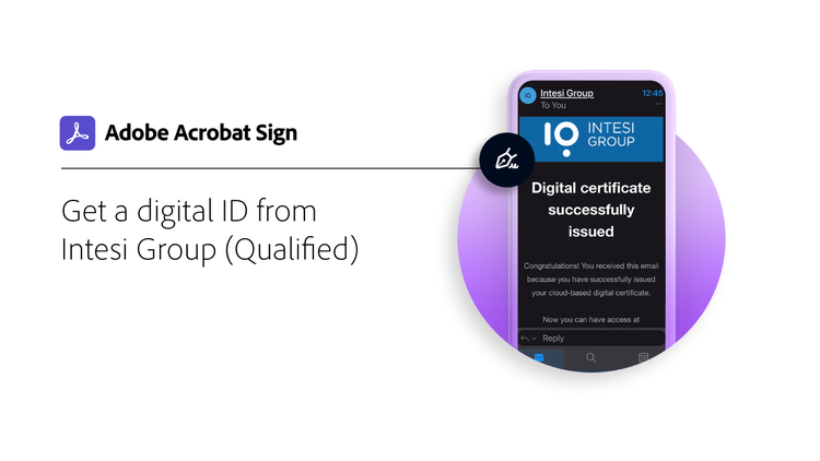 Hämta ett digitalt ID från Intesi Group (kvalificerat)