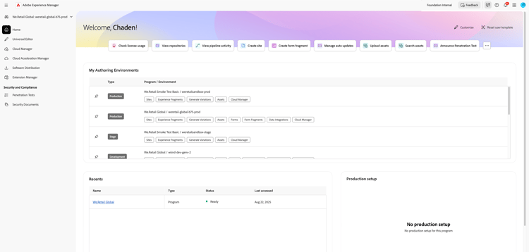 Experience Hub-miljöer