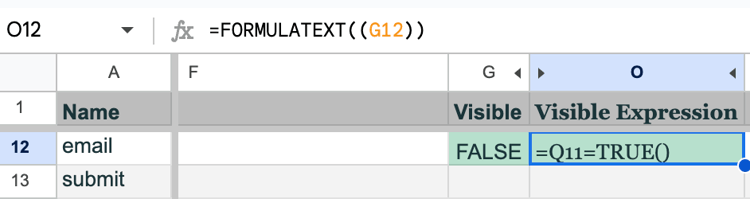 Villkorligt e-postfält
