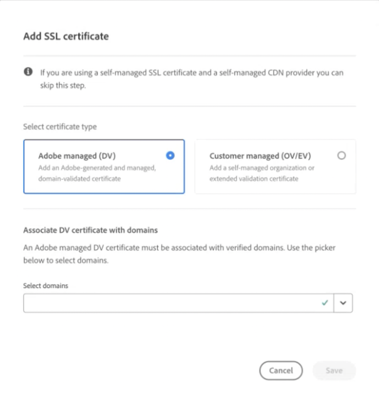 Lägger till ett DC-certifikat