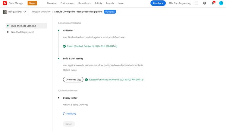 Information om pipeline