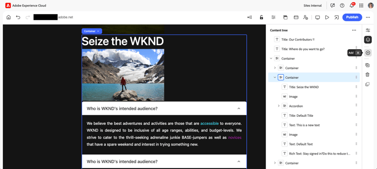 Välj ikonen Lägg till