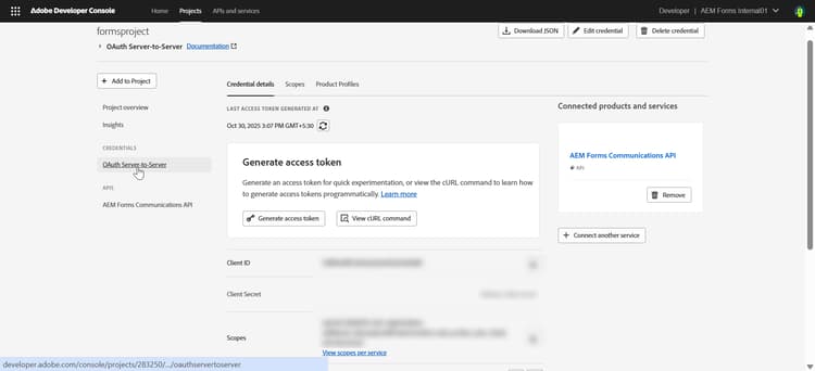 Visa autentiseringsuppgifter