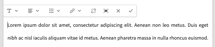 Exempel på infogad redigering