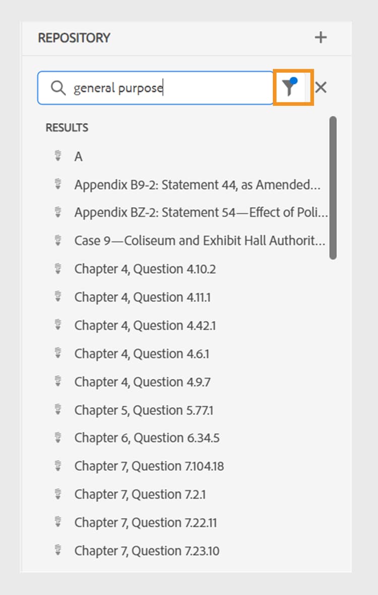 söka efter filer i databasvyn