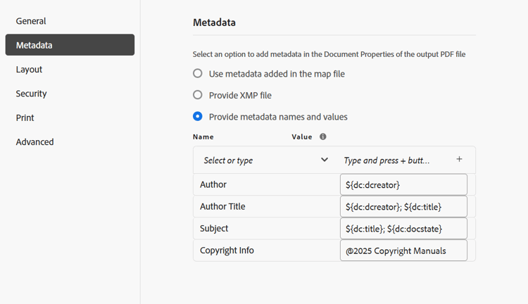 metadata, flik