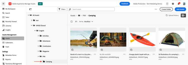 PIM-mapp