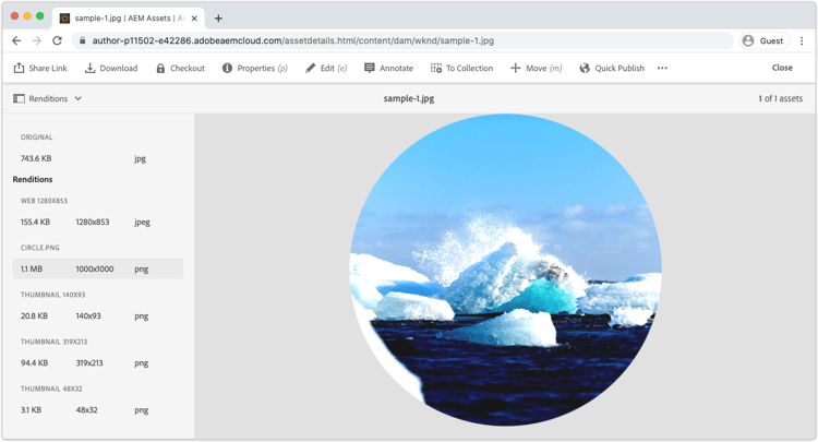Genererad återgivning