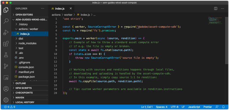 Autogenererat index.js