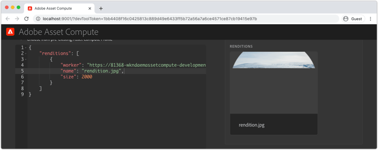 Återgivningen returneras delvis ritad