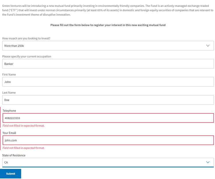 adaptiv form